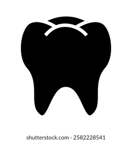 tooth icon. Dentistry symbol. Medical sign. Dentalhealth. Tooth sign. Clean tooth. vector illustration on white background