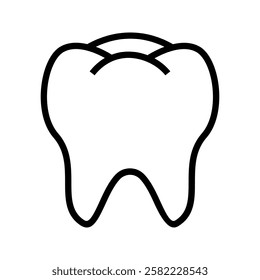 tooth icon. Dentistry symbol. Medical sign. Dentalhealth. Tooth sign. Clean tooth. vector illustration on white background