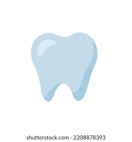 Tooth icon design, flat icon design, isolated on white background - Vector