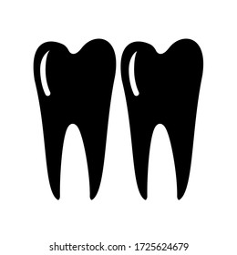 tooth 
icon design, flat style trendy collection