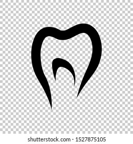tooth icon design flat vector illustration