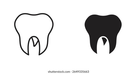 Tooth icon Design Illustrations. editable web icons