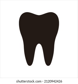 Tooth icon design isolated. Dent vector template, illustration on white background