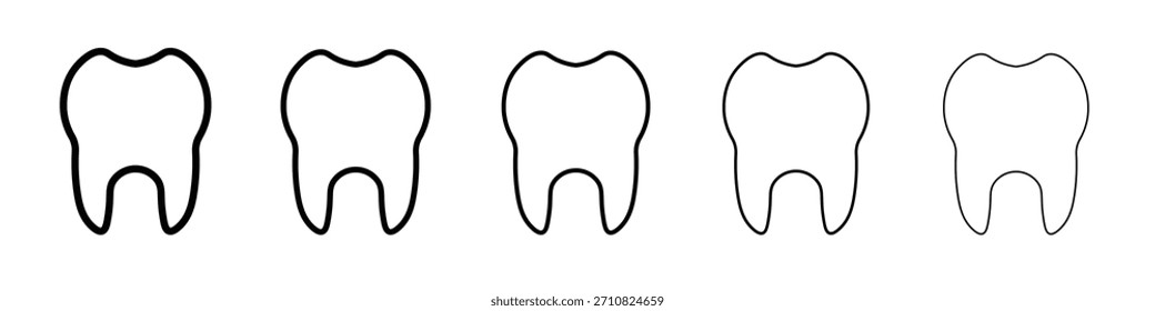 Diseño del icono del diente, logotipo, App, UI. Ilustración vectorial, EPS