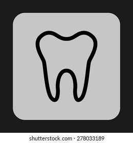 tooth icon design, vector illustration eps10 graphic 