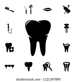 tooth icon. Detailed set of Dental icons. Premium quality graphic design sign. One of the collection icons for websites, web design, mobile app on white background