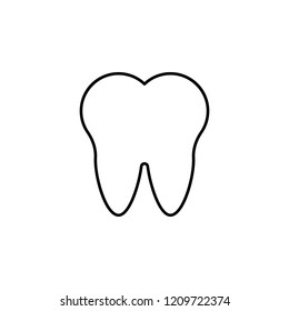 tooth icon. Element of medicine for mobile concept and web apps icon. Thin line icon for website design and development, app development. Premium icon