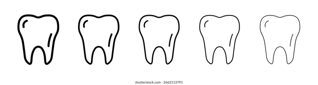 Tooth icon filled flat sign concept for web design.