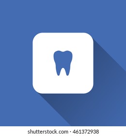 tooth icon. flat design