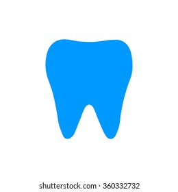Tooth Icon. Flat design style eps 10