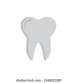 tooth icon flat style design. dental icon