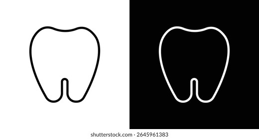 Tooth icon Flat style logo vector. perfect for UI designs