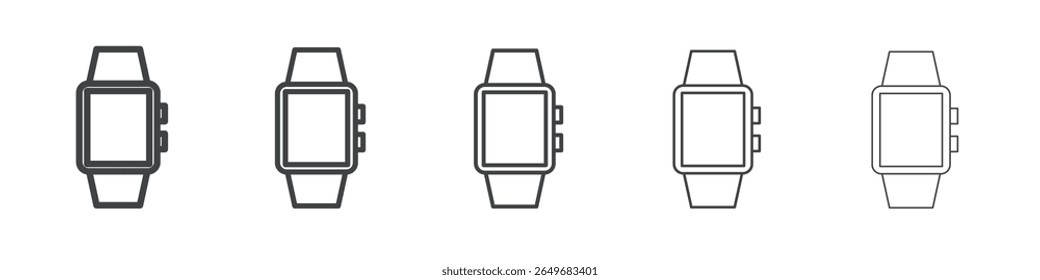 tooth icon flat thin illustration symbol