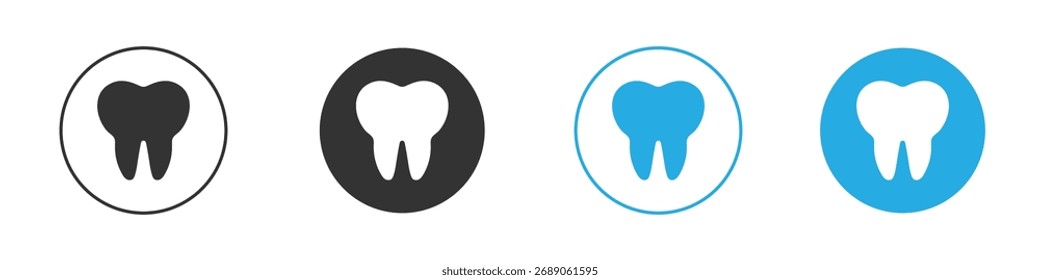 Tooth icon. Graphic icon design template