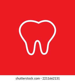 Icono dental, plantilla de recursos gráficos, ilustración vectorial.