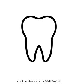 tooth icon illustration isolated vector sign symbol