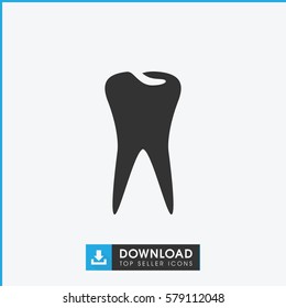 tooth icon illustration isolated vector sign symbol
