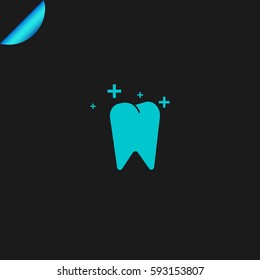 Tooth icon illustration isolated vector sign symbol