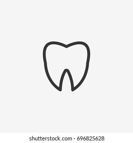 Tooth icon illustration isolated vector sign symbol