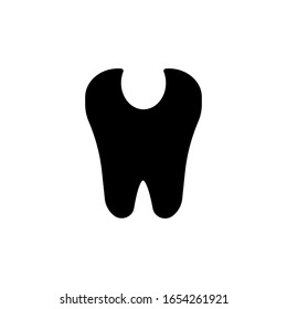 Tooth Icon. Isolated against a white background. eps 10