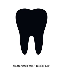 Tooth icon isolated on white background. Vector illustration