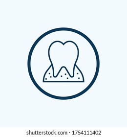 tooth icon isolated on white background from dental collection. tooth icon trendy and modern tooth symbol for logo, web, app