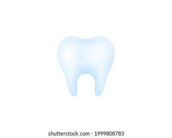 Tooth icon isolated on white background. Dental, medicine and health. Teeth protection. Vector illustration