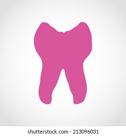 Tooth Icon Icon Isolated on White Background