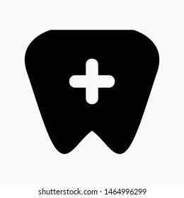 tooth icon isolated sign symbol vector illustration - vector  