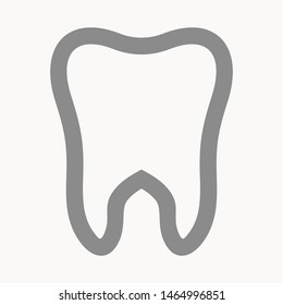 tooth icon isolated sign symbol vector illustration - vector  