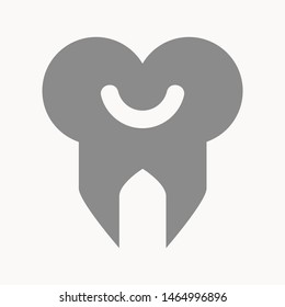 tooth icon isolated sign symbol vector illustration - vector  