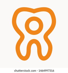 tooth icon isolated sign symbol vector illustration - vector  
