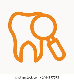 tooth icon isolated sign symbol vector illustration - vector  