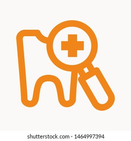 tooth icon isolated sign symbol vector illustration - vector  
