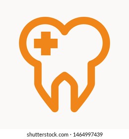 tooth icon isolated sign symbol vector illustration - vector  
