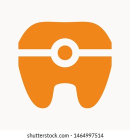 tooth icon isolated sign symbol vector illustration - vector  