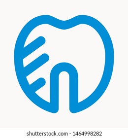 tooth icon isolated sign symbol vector illustration - vector  