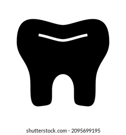 tooth icon or logo isolated sign symbol vector illustration - high quality black style vector icons

