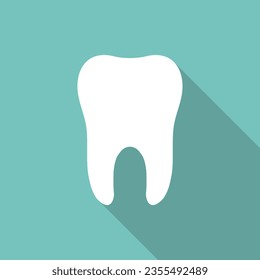  Tooth icon. Medical dental tooth symbol. Vector illustration.