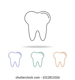 tooth icon. Medicine Element of multi colored icons for mobile concept and web apps. Thin line icon for website design and development, app development. Premium icon on white background