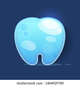 Tooth icon on white background vector illustration for your needs