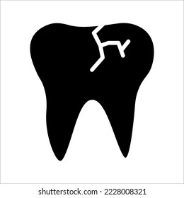 tooth icon on white background