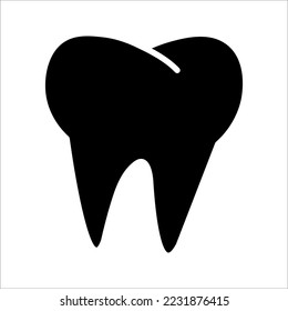 tooth icon on white background