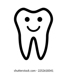 tooth icon on white background