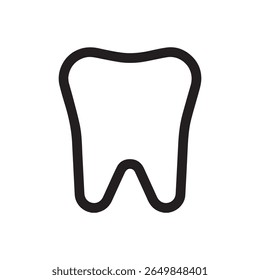 Tooth icon on white background