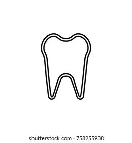tooth icon on white background