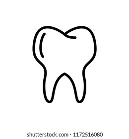  Tooth Icon Outline Vector