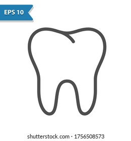 Tooth Icon. Professional, pixel perfect icon, EPS 10 format.