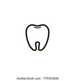 tooth icon. sign design