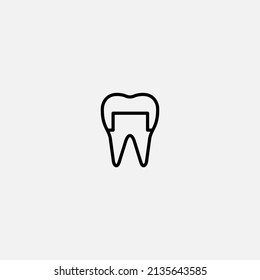 Tooth icon sign vector,Symbol, logo illustration for web and mobile